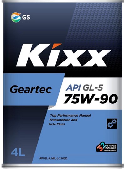 Олива трансмісійна KIXX Geartec Gl-5 75w-90 4 л (GS113064)